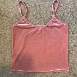 Velvet pink top
